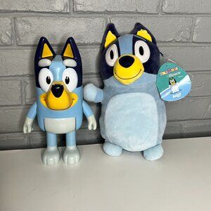 Bluey Bundle! Bluey 10 inch HugMees Squishmallow and 10 inch Tall Figure